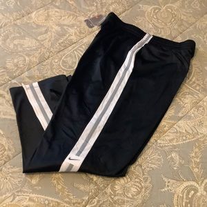 New Nike Athletic Black White Pants Men’s Sz Large